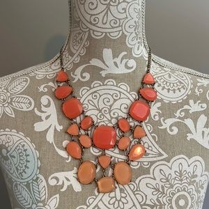 Coral statement necklace
